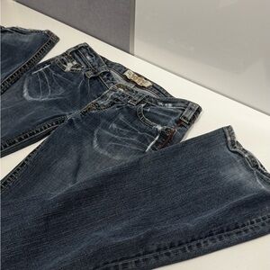 VINTAGE 1921 designer Women’s Blue Jeans- Low-rise, bootcut, y2k